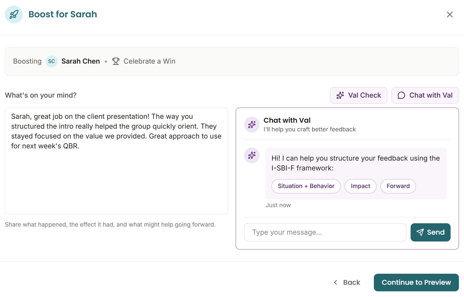 Feed-Forward Feedback screenshot 1